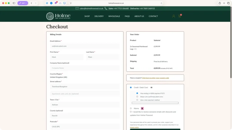 Crypto checkout example holme