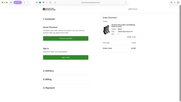 Crypto checkout example mountain warehouse