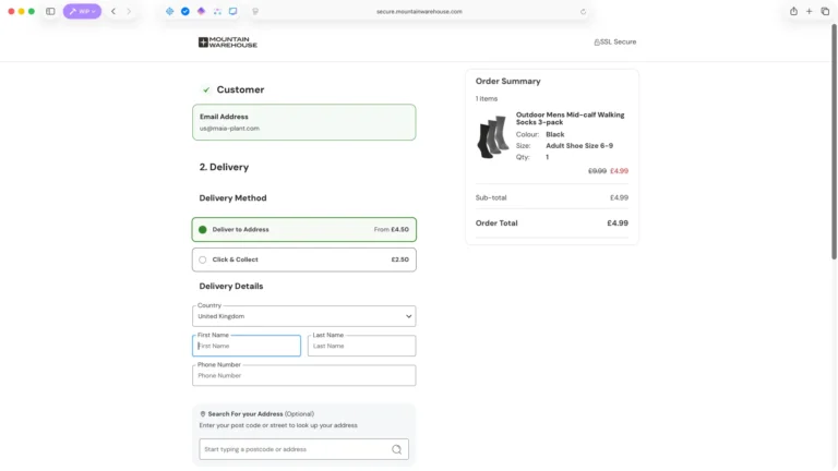 Crypto checkout example mountain warehouse