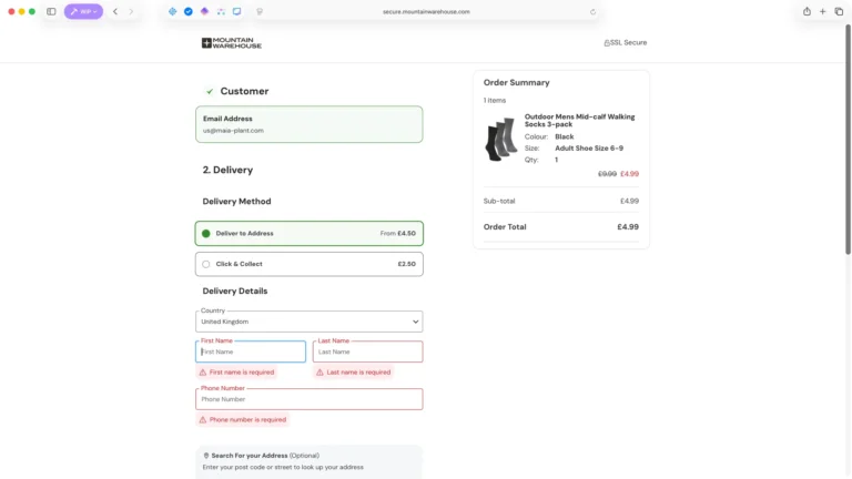 Crypto checkout example mountain warehouse