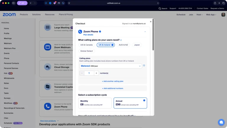Crypto checkout example zoom
