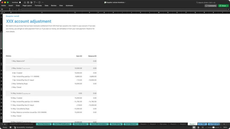 Instantpay iterations sheets round