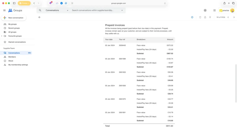 Instantpay remiitance prepaid,no passthrough,mo adjustment